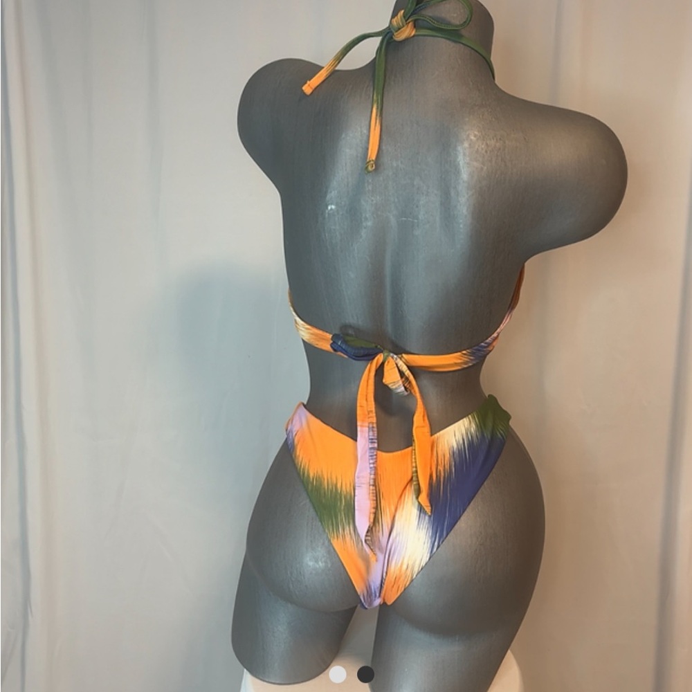 Multicolor Halter Bikini Set - Picture 2 of 2